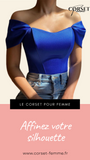 TOP CORSET FEMME BLEU AVAH