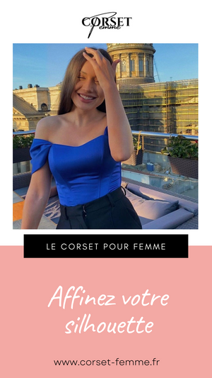 TOP CORSET FEMME BLEU AVAH