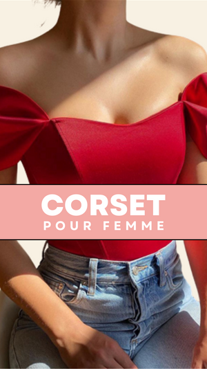 TOP CORSET FEMME ROSE MADELYNN