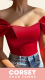 TOP CORSET FEMME ROSE MADELYNN