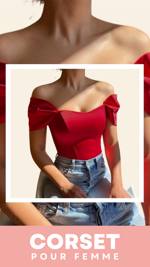 TOP CORSET FEMME ROSE MADELYNN