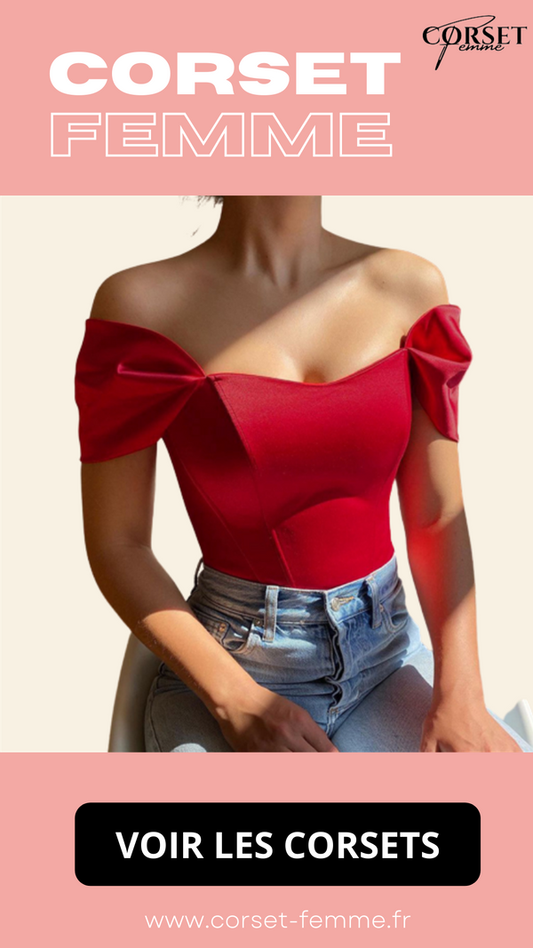 TOP CORSET FEMME ROSE MADELYNN