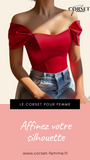 TOP CORSET FEMME ROSE MADELYNN