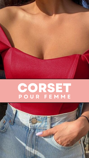 TOP CORSET FEMME ROSE MADELYNN