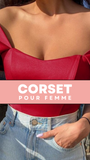 TOP CORSET FEMME ROSE MADELYNN