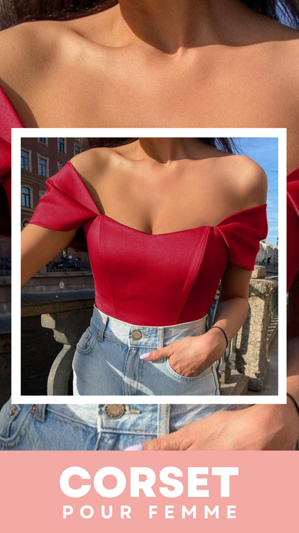 TOP CORSET FEMME ROSE MADELYNN