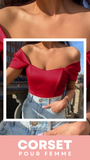 TOP CORSET FEMME ROSE MADELYNN
