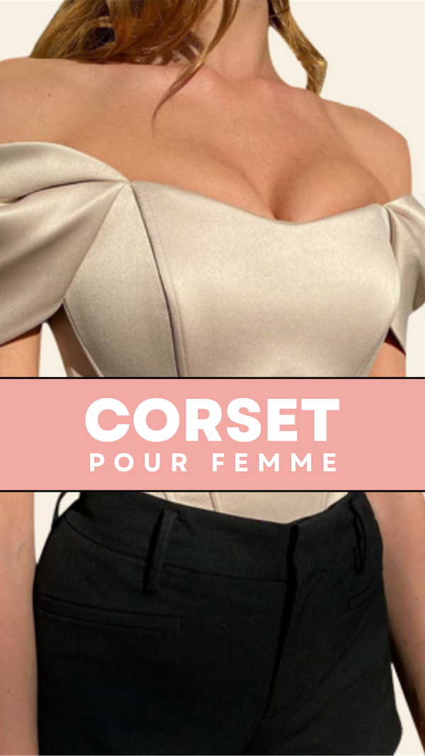 TOP CORSET FEMME BEIGE AUDREY
