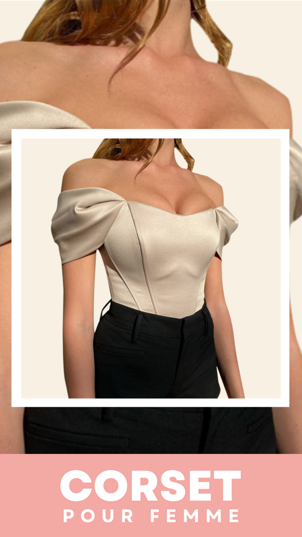 TOP CORSET FEMME BEIGE AUDREY