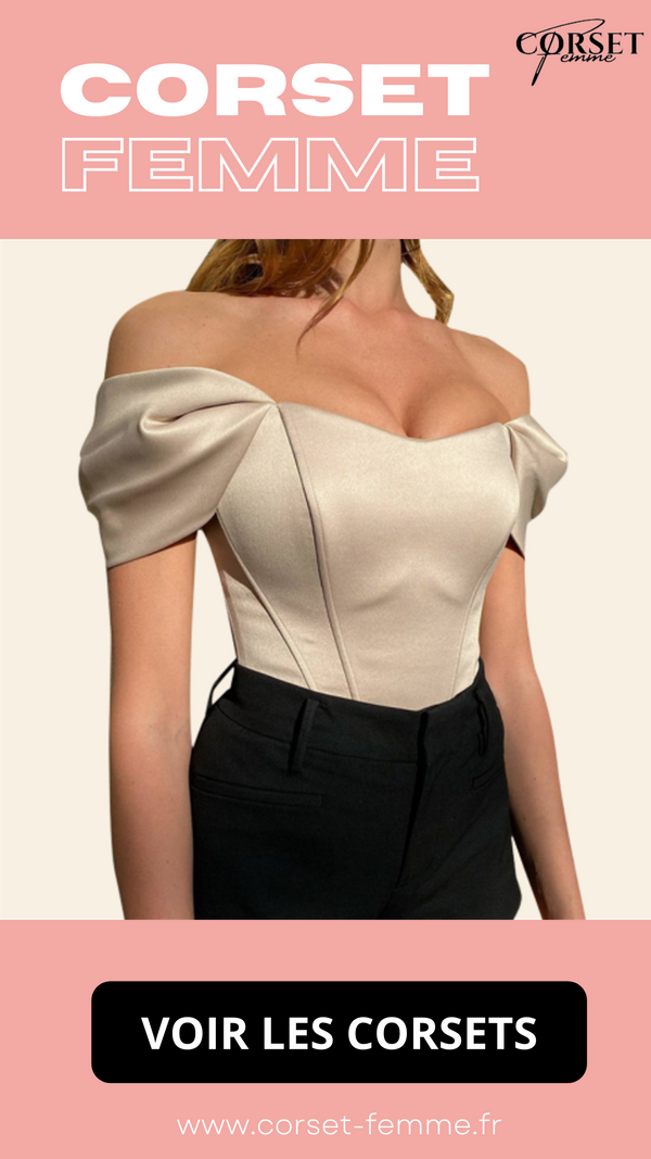 TOP CORSET FEMME BEIGE AUDREY
