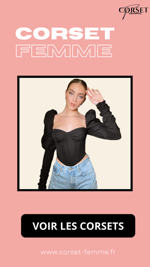 TOP CORSET MANCHE LONGUE BOUFFANTE PALOMA