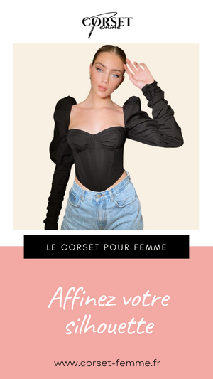 TOP CORSET MANCHE LONGUE BOUFFANTE PALOMA