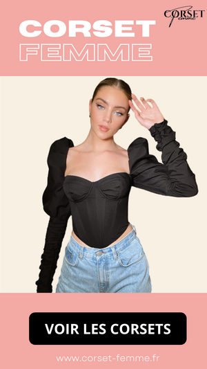 TOP CORSET MANCHE LONGUE BOUFFANTE PALOMA