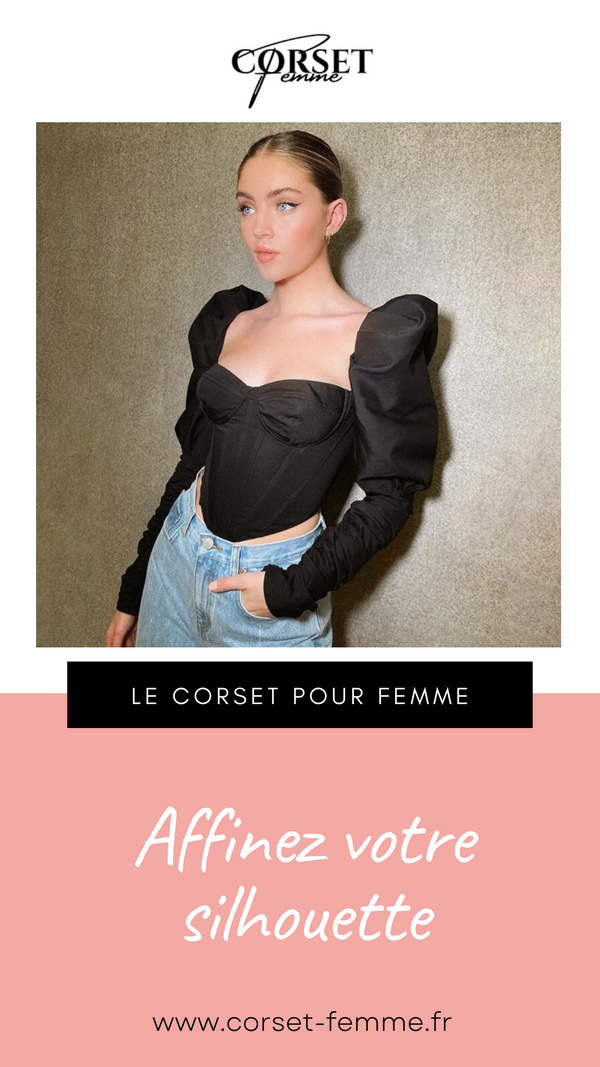 TOP CORSET MANCHE LONGUE BOUFFANTE PALOMA
