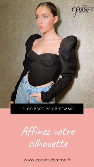 TOP CORSET MANCHE LONGUE BOUFFANTE PALOMA