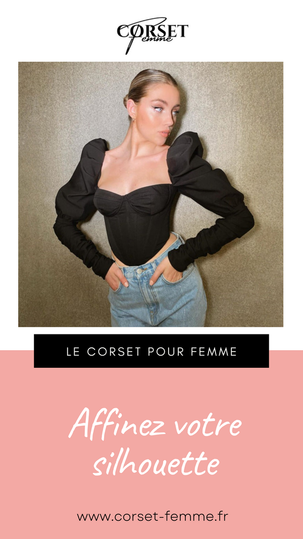 TOP CORSET MANCHE LONGUE BOUFFANTE PALOMA