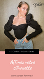 TOP CORSET MANCHE LONGUE BOUFFANTE PALOMA