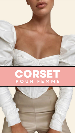 TOP CORSET MANCHE LONGUE BOUFFANTE ANGELA