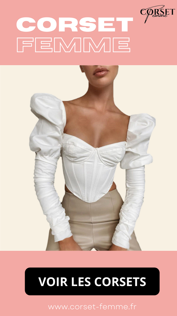 TOP CORSET MANCHE LONGUE BOUFFANTE ANGELA