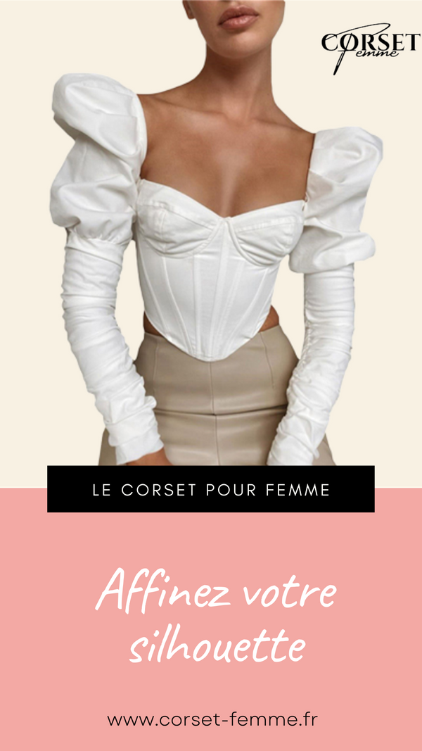 TOP CORSET MANCHE LONGUE BOUFFANTE ANGELA