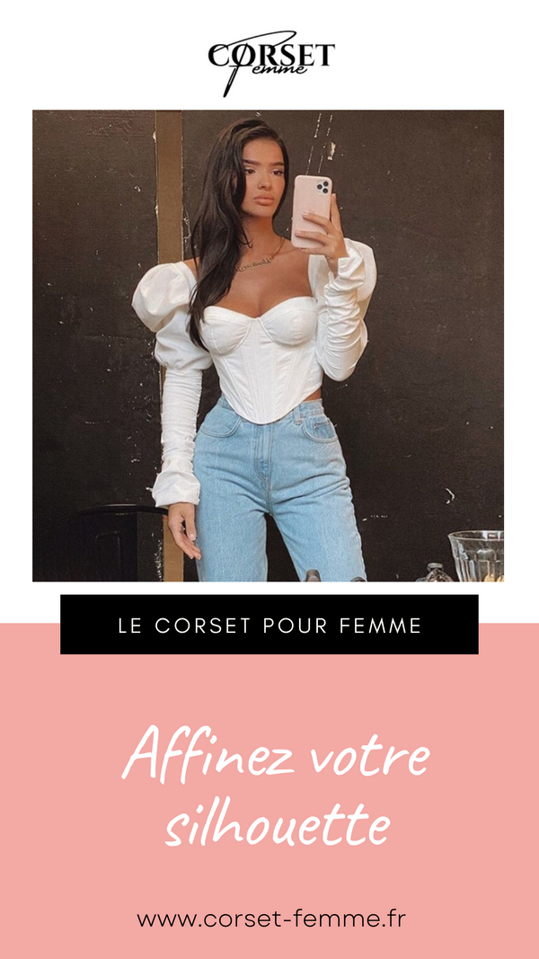 TOP CORSET MANCHE LONGUE BOUFFANTE ANGELA