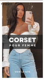 TOP CORSET MANCHE LONGUE BOUFFANTE ANGELA