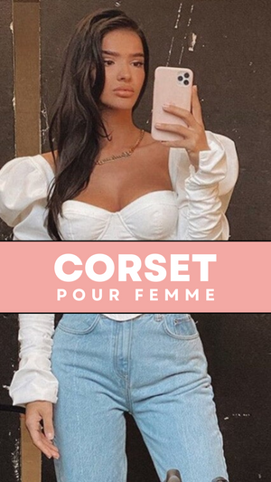 TOP CORSET MANCHE LONGUE BOUFFANTE ANGELA