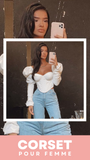 TOP CORSET MANCHE LONGUE BOUFFANTE ANGELA
