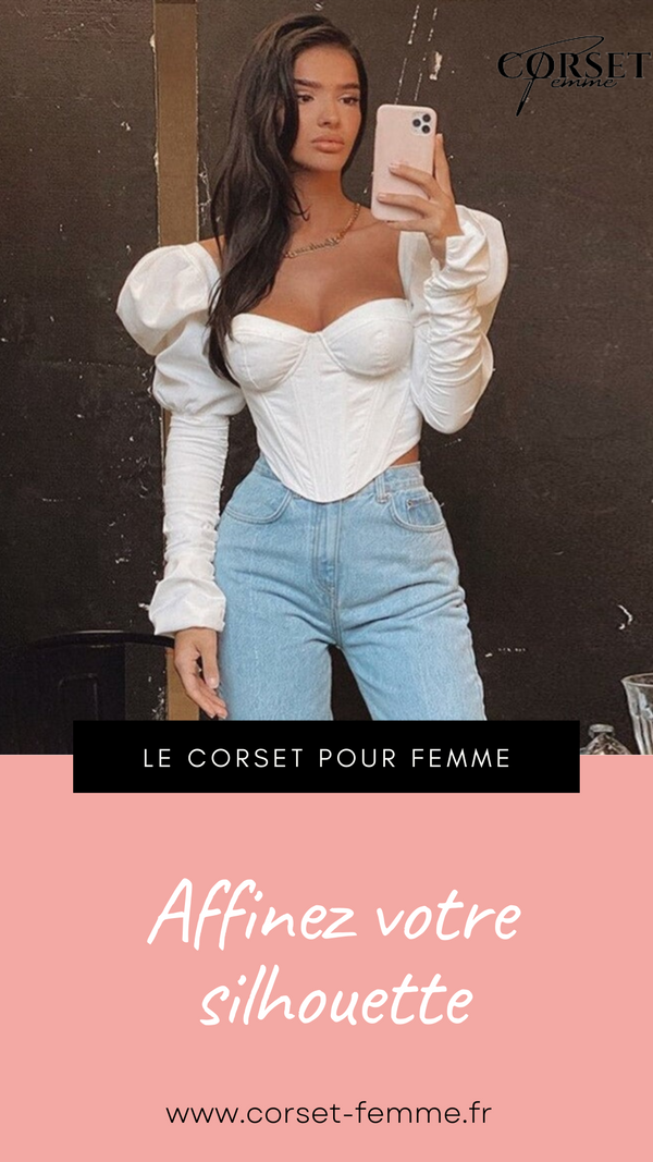 TOP CORSET MANCHE LONGUE BOUFFANTE ANGELA