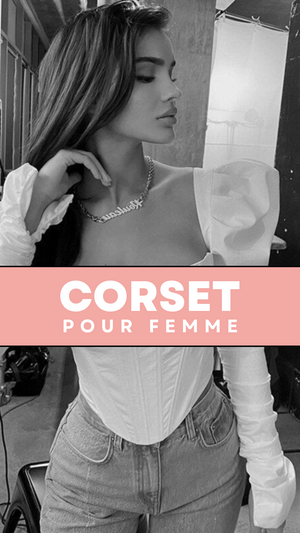 TOP CORSET MANCHE LONGUE BOUFFANTE ANGELA