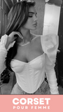 TOP CORSET MANCHE LONGUE BOUFFANTE ANGELA
