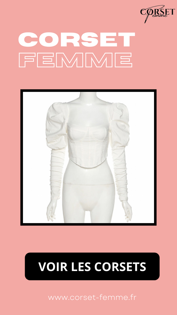 TOP CORSET MANCHE LONGUE BOUFFANTE ANGELA