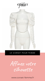 TOP CORSET MANCHE LONGUE BOUFFANTE ANGELA