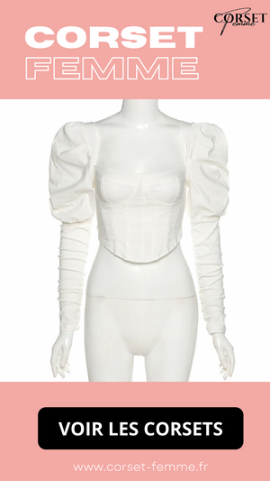 TOP CORSET MANCHE LONGUE BOUFFANTE ANGELA