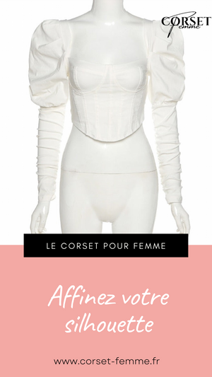 TOP CORSET MANCHE LONGUE BOUFFANTE ANGELA