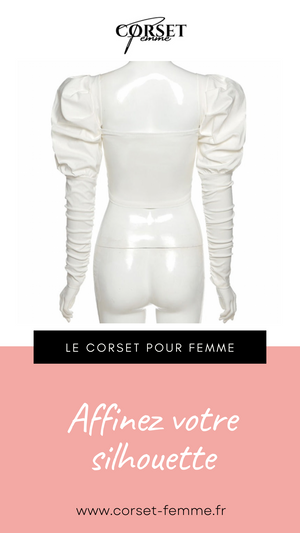 TOP CORSET MANCHE LONGUE BOUFFANTE ANGELA
