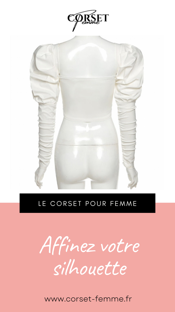 TOP CORSET MANCHE LONGUE BOUFFANTE ANGELA