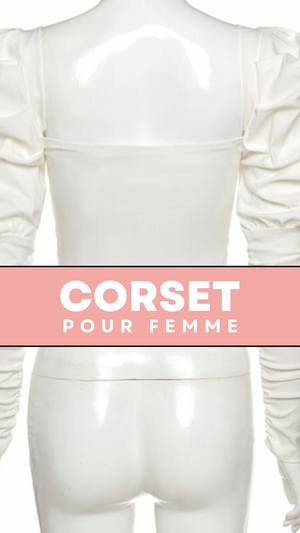 TOP CORSET MANCHE LONGUE BOUFFANTE ANGELA