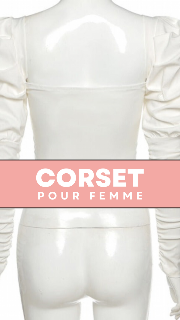TOP CORSET MANCHE LONGUE BOUFFANTE ANGELA
