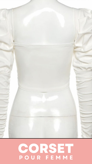 TOP CORSET MANCHE LONGUE BOUFFANTE ANGELA
