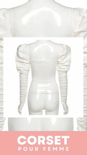TOP CORSET MANCHE LONGUE BOUFFANTE ANGELA