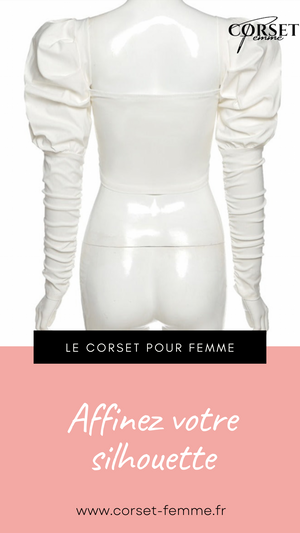 TOP CORSET MANCHE LONGUE BOUFFANTE ANGELA