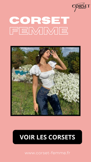 TOP CORSET MANCHES COURTES BOUFFANTES ELYSE