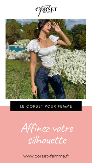 TOP CORSET MANCHES COURTES BOUFFANTES ELYSE