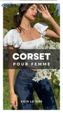 TOP CORSET MANCHES COURTES BOUFFANTES ELYSE