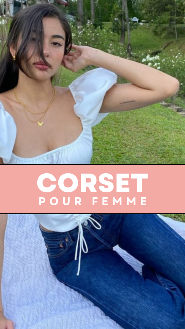 TOP CORSET MANCHES COURTES BOUFFANTES ELYSE