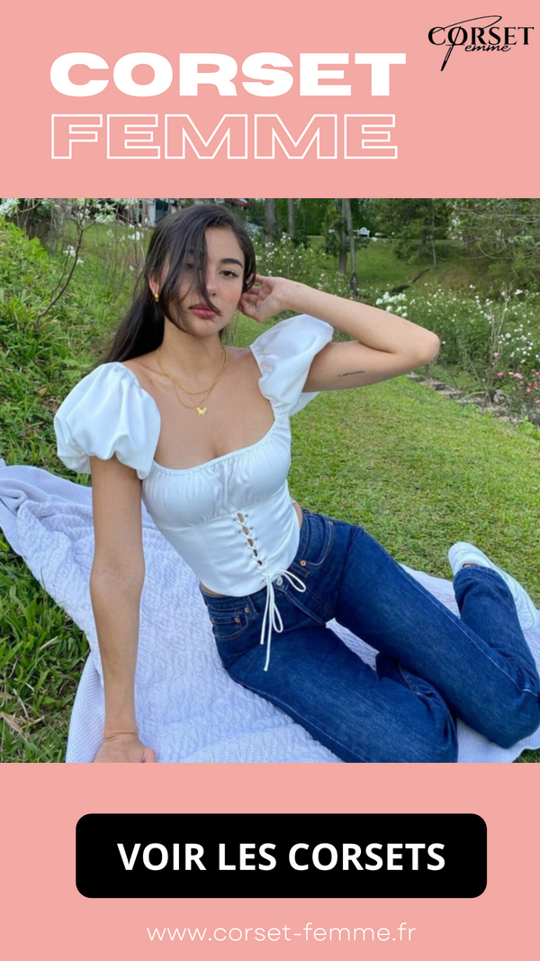 TOP CORSET MANCHES COURTES BOUFFANTES ELYSE