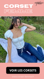 TOP CORSET MANCHES COURTES BOUFFANTES ELYSE