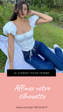 TOP CORSET MANCHES COURTES BOUFFANTES ELYSE