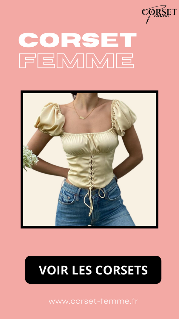 TOP CORSET MANCHES COURTES BOUFFANTES ISABELLA